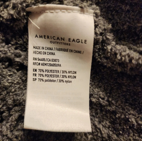 American Eagle Outfitters Women Impossibly Soft Cable Knit Sweater Gray Sm y2k - Picture 4 of 5